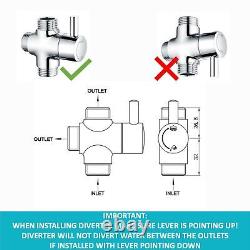 Shower Mixer Rigid Riser Deck Mounted Thermostatic Bath Chrome ENKI BBT0216