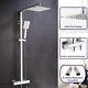 Square Exposed Twin Head Mixer Shower And Thermostatic Bar Set