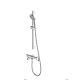 Swirl Deck Mounted Thermostatic Bath Shower Mixer Chrome Plated