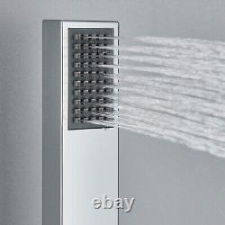 Thermostatic Chrome Concealed Bathroom Shower Set Rain Waterfall Head Mixer Tap
