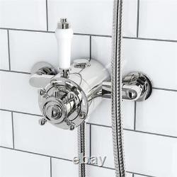 Thermostatic Edwardian Exposed Concealed Shower Mixer Valve Riser Rail Head
