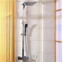 Thermostatic Mixer Shower Square Tap Head Chrome Hardraw New Boxed