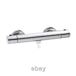 Thermostatic Shower Mixer Bar Chrome Slide Rail Hand Shower