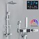 Thermostatic Shower Mixer Set Chrome 8shower Head Wall Mounted With Display Uk