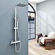 Thermostatic Shower Mixer Set With Square 38 Thermostat Shower, Single Function