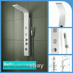Thermostatic Shower Tower Mixer Panel Column Complete System Unit & Body Jets