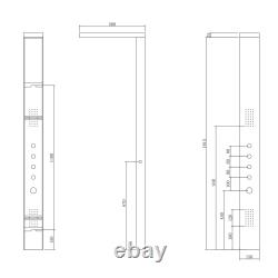 Thermostatic Shower Tower with Pencil Handset Provo BeBa 26850MASTER