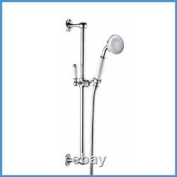 Traditional Thermostatic Shower Bathroom Mixer Concealed Chrome Drench Head