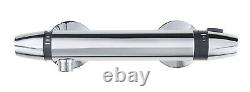 Triton Club EXE Unichrome Thermostatic Bar Mixer Shower UNEXTHBM + Riser Rail