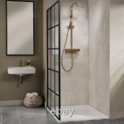 Triton Push Button Dual Head Thermostatic Bar Mixer Shower Brushed Brass