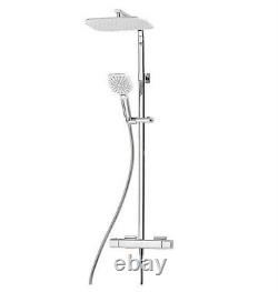 Triton Velino HP Rear-fed Exposed Chrome Thermostatic Diverter Mixer Shower