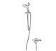 Triton Verne Rear-fed Exposed Silver Thermostatic Concentric Mixer Shower