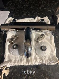 Vado Celsius exposed thermostatic bath shower mixer CEL-123T- C/P