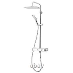 Barre de douche mitigeur thermostatique à double tête Triton Push Button PBDIVCHR