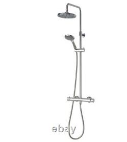 Barre de mélangeur de douche thermostatique Triton Tian avec double pomme de douche