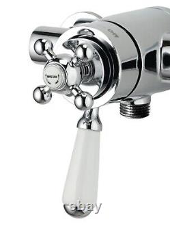 Capri Sonique Strato Curve Mélangeur de douche mini à thermostat rétro Bristan