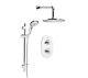 Douche Mélangeur Thermostatique Encastré Arrière Bristan Aspen Chrome Rrp £ 296.99