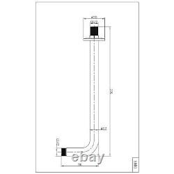 Douche thermostatique murale à double sortie noire Se BUN/BeBa 27177/78070