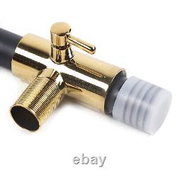 Ensemble de douche thermostatique avec mitigeur pour salle de bain carré noir et double tête - Kit de valve apparente