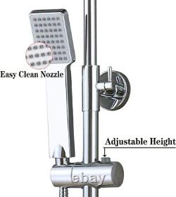 Ensemble de mélangeur de douche avec valve thermostatique pour salle de bain, douche à main et pluie