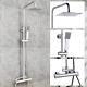 Ensemble De Mitigeur De Douche Thermostatique Huibathroom Pour Salle De Bain Carré Chrome Designer