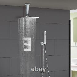 Ensemble de valve de chrome pour douche thermostatique encastrée carrée de salle de bain Sesol