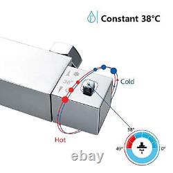 Huiyang Ensemble de mitigeur de douche à valve thermostatique pour salle de bain, douche à main et avec