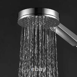 Mélangeur de Douche avec Colonne Rigide Monté sur Plan Thermostatique Chrome ENKI BBT0216