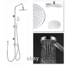 Mélangeur de Douche avec Colonne Rigide Monté sur Plan Thermostatique Chrome ENKI BBT0216