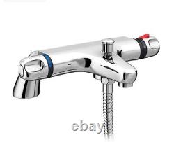 Mélangeur de douche et de baignoire thermostatique dynamique Deva & régulateur de débit 8 litres Chrome