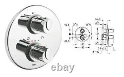 Mélangeur de douche thermostatique Grohtherm 1000 utilisé avec livraison gratuite