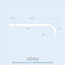 Mélangeur de douche thermostatique encastré à 3 voies Wilden 3 Dial Noir Mat