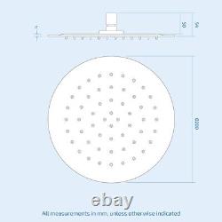 Mélangeur de douche thermostatique encastré à 3 voies Wilden 3 Dial Noir Mat