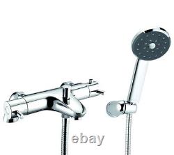 Mitigeur de bain/douche thermostatique Methven en chrome TLVBSMNK