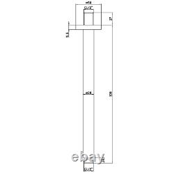 Mitigeur thermostatique pour douche avec deux sorties montées au plafond Chrome BUN/BeBa 27756/79553