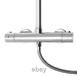 Système de douche exposé + ensemble de douche combiné avec robinet mélangeur thermostatique et douche à main