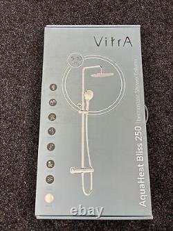 Vitra AquaHeat Bliss 250 Mélangeur de douche thermostatique et kit de barre en chrome